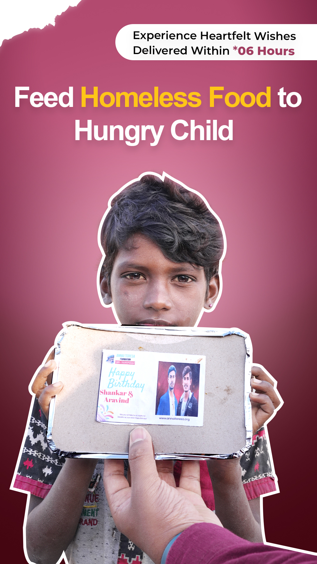 Meals with Love, From You to the Streets