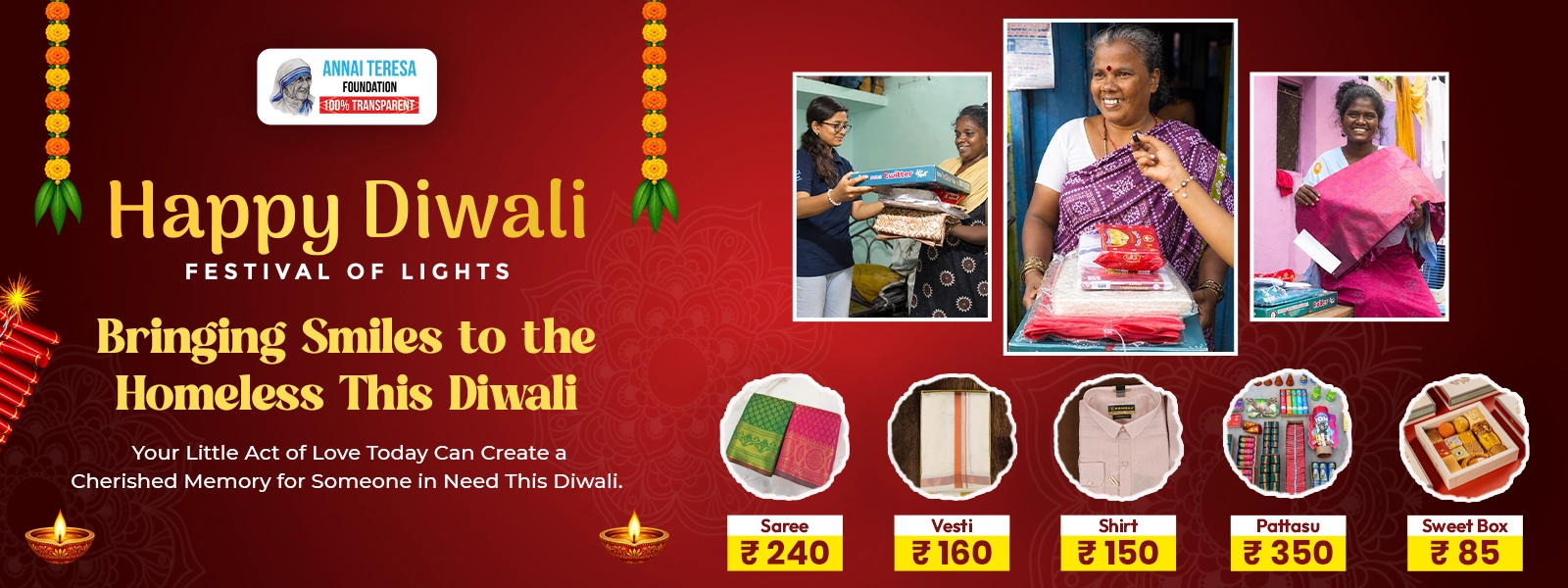 Light up a homeless Diwali